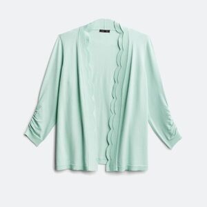 Sabrina Scallop Trim Cardigan